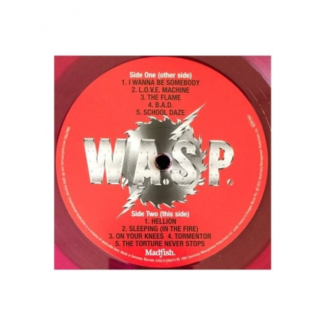 Виниловая пластинка W.A.S.P., W.A.S.P. (coloured) (0636551596619) - фото 5
