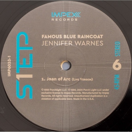 Jennifer Warnes - Famous Blue Raincoat (Box) (Audiophile One-Step Pressing) (0856276002336) виниловая пластинка - фото 11