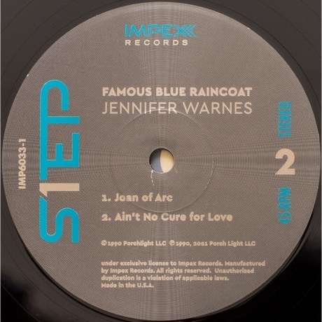 Jennifer Warnes - Famous Blue Raincoat (Box) (Audiophile One-Step Pressing) (0856276002336) виниловая пластинка - фото 7