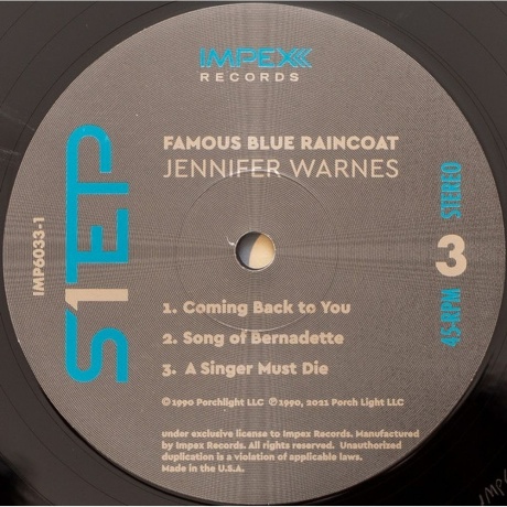 Jennifer Warnes - Famous Blue Raincoat (Box) (Audiophile One-Step Pressing) (0856276002336) виниловая пластинка - фото 8