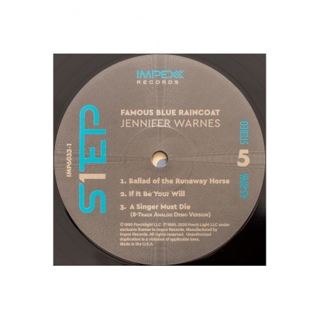 Виниловая пластинка Warnes, Jennifer, Famous Blue Raincoat (Box) (Audiophile One-Step Pressing) (0856276002336) - фото 16