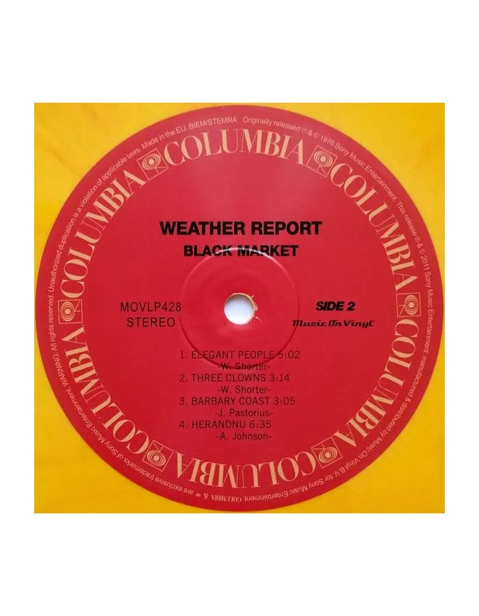 Виниловая пластинка Weather Report, Black Market (coloured) (8719262030916) - фото 6