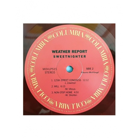 Виниловая пластинка Weather Report, Sweetnighter (coloured) (8719262030954) - фото 4