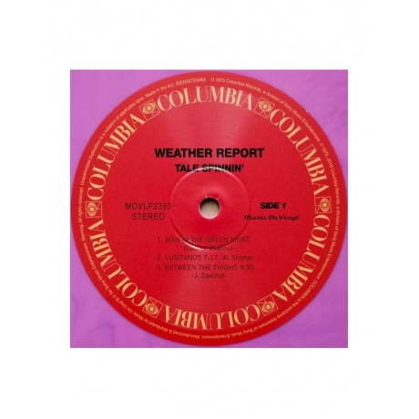 Виниловая пластинка Weather Report, Tale Spinnin (coloured) (8719262030930) - фото 4