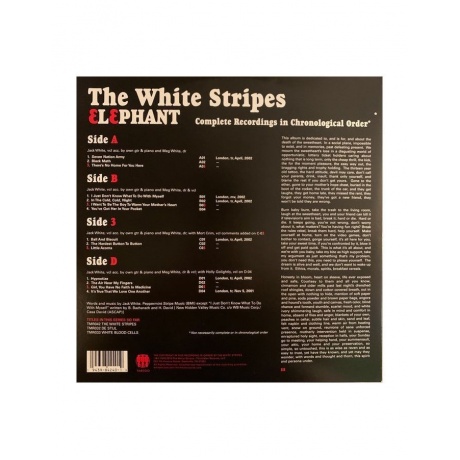 Виниловая пластинка White Stripes, The, Elephant (0194398424019) - фото 5