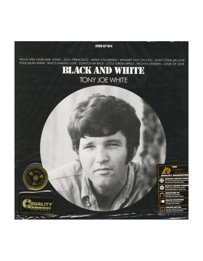 Виниловая пластинка White, Tony Joe, Black And White (Analogue) (0753088129315) виниловая пластинка cavanaugh archie james black and white raven