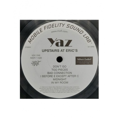 Виниловая пластинка Yazoo, Upstairs At Eric's (Original Master Recording) (0821797100205) - фото 3
