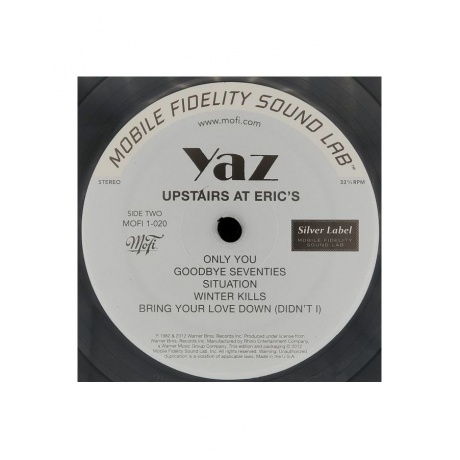 Виниловая пластинка Yazoo, Upstairs At Eric's (Original Master Recording) (0821797100205) - фото 4