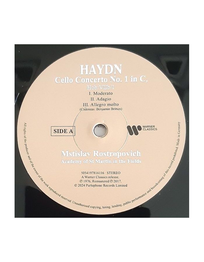 Виниловая пластинка Rostropovich, Mstislav, Haydn: Cello Concertos (5054197816116) - фото 3
