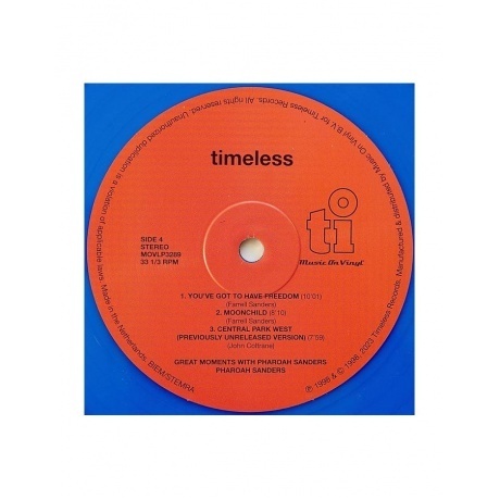 Pharoah Sanders - Great Moments With (coloured) (8719262027169) виниловая пластинка - фото 11
