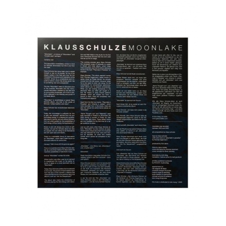 Виниловая пластинка Schulze, Klaus, Moonlake (0886922638817) - фото 2