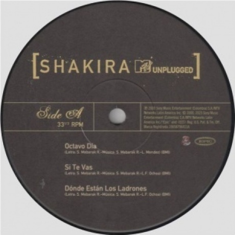 Shakira - Mtv Unplugged (0196587964115) виниловая пластинка - фото 3