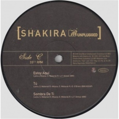 Shakira - Mtv Unplugged (0196587964115) виниловая пластинка - фото 5
