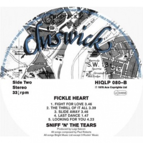 Sniff 'N' The Tears - Fickle Heart (0029667013710) виниловая пластинка - фото 3