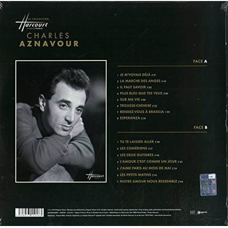 3596973559463, Виниловая пластинка Aznavour, Charles, La Collection Harcourt (coloured) - фото 2