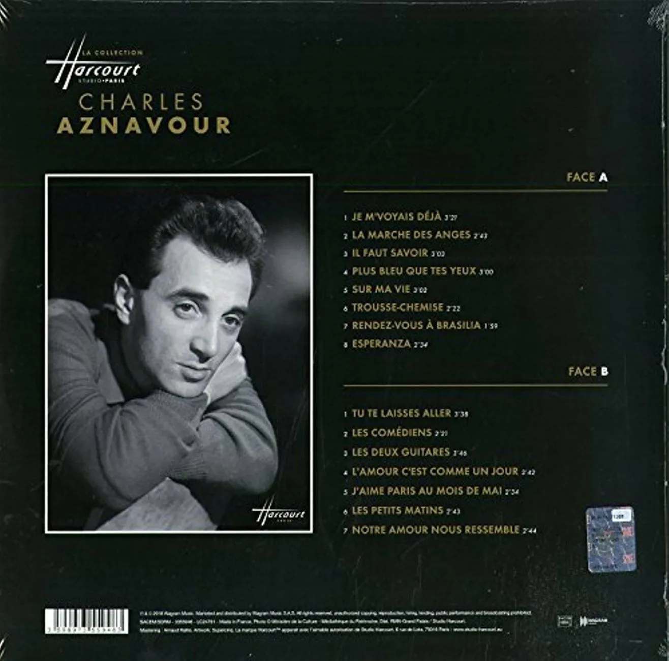 3596973559463, Виниловая пластинка Aznavour, Charles, La Collection Harcourt (coloured) - фото 2