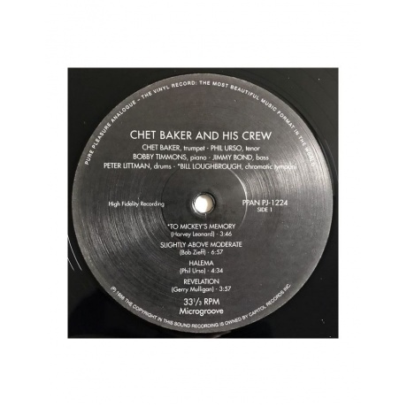 5060149621141, Виниловая пластинка Baker, Chet, Chet Baker And Crew (Analogue) - фото 3