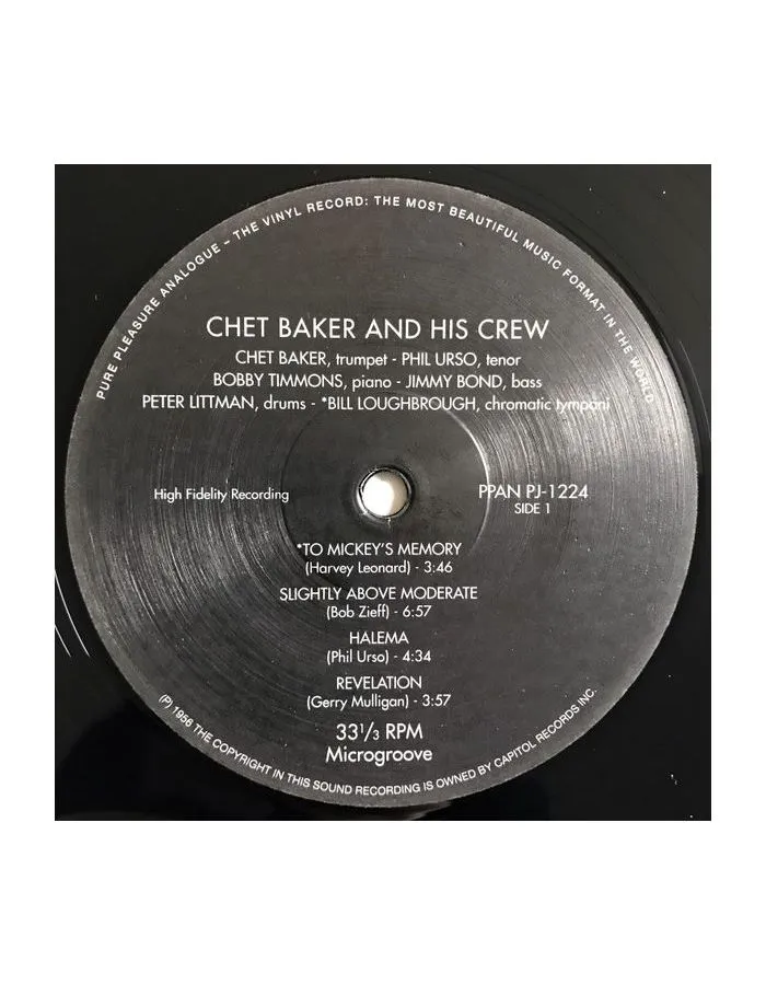 5060149621141, Виниловая пластинка Baker, Chet, Chet Baker And Crew (Analogue) - фото 3