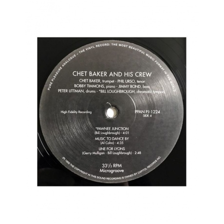 5060149621141, Виниловая пластинка Baker, Chet, Chet Baker And Crew (Analogue) - фото 6