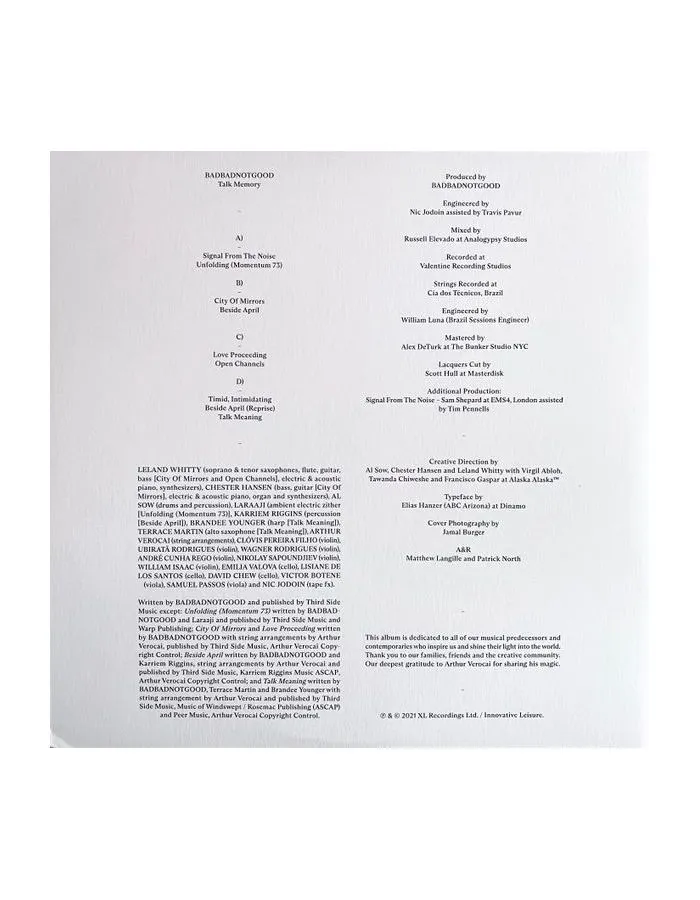 0191404117613, Виниловая пластинка BadBadNotGood, Talk Memory - фото 6