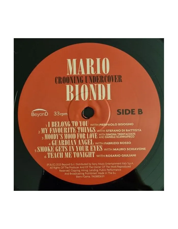 0196588363115, Виниловая пластинка Biondi, Mario, Crooning Undercover - фото 4