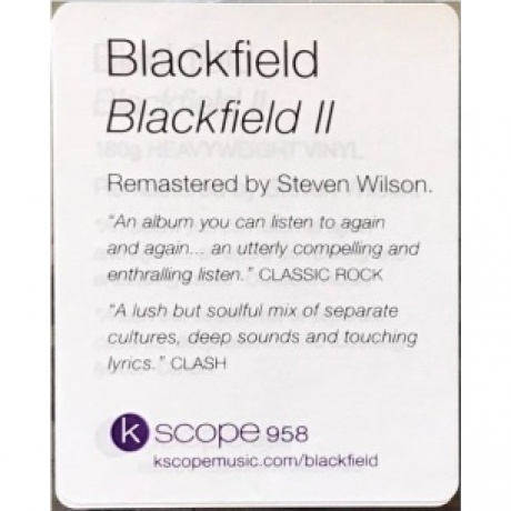 Blackfield - Blackfield II (0802644895819) виниловая пластинка - фото 7