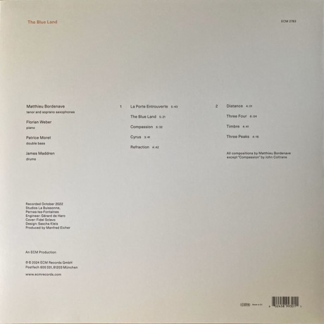 Matthieu Bordenave - The Blue Land (0602458993011) виниловая пластинка - фото 2