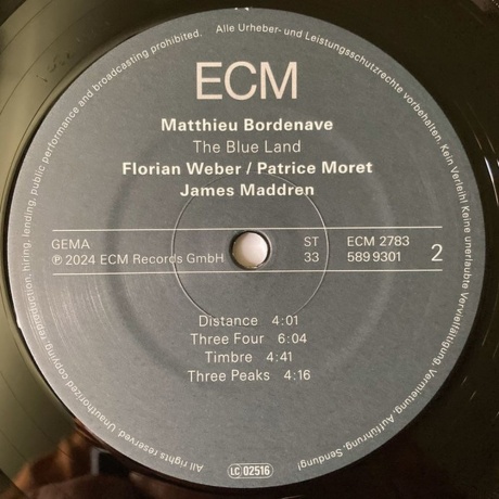 Matthieu Bordenave - The Blue Land (0602458993011) виниловая пластинка - фото 4