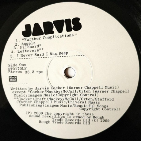 0191402017014, Cocker, Jarvis, Further Complications виниловая пластинка - фото 3