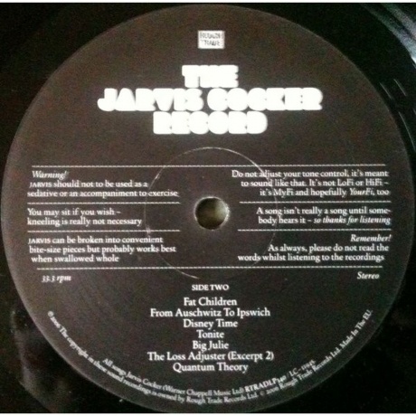 5050159834013, Cocker, Jarvis, Jarvis виниловая пластинка - фото 8