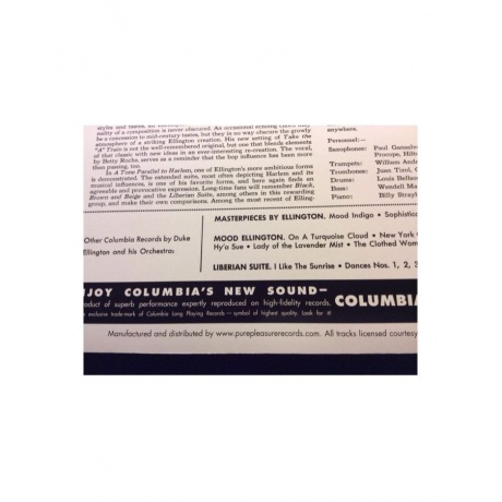 5060149620724, Виниловая пластинка Ellington, Duke, Ellington Uptown (Analogue) - фото 2