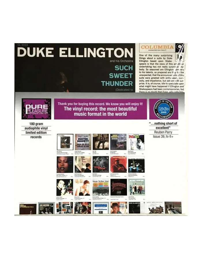 5060149621301, Виниловая пластинка Ellington, Duke, Such Sweet Thunder (Analogue) - фото 7