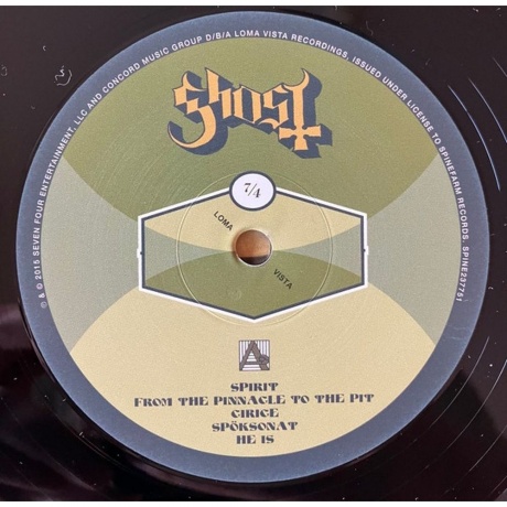 Ghost - Meliora (0888072377516) виниловая пластинка - фото 3