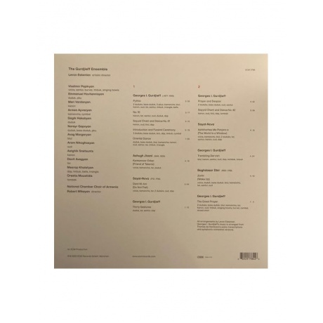 0602455738448, Виниловая пластинка Gurdjieff Ensemble, The; Eskenian, Levon, Zartir - фото 2