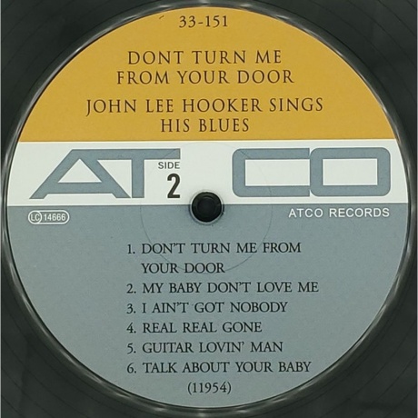 John Lee Hooker - Don't Turn Me From Your Door (Analogue) (4260019716057) виниловая пластинка - фото 3
