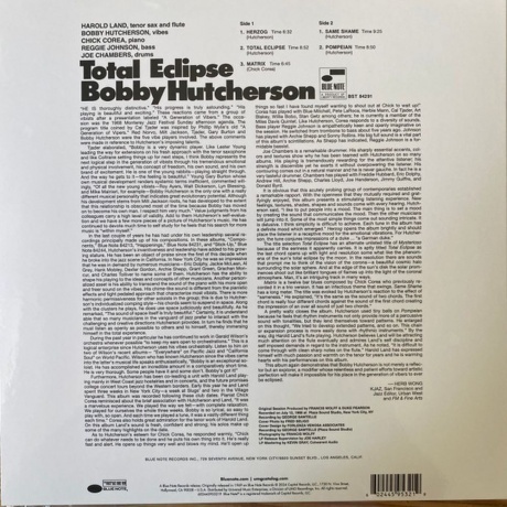 Bobby Hutcherson - Total Eclipse (Analogue, Tone Poet) (0602445953219) виниловая пластинка - фото 4