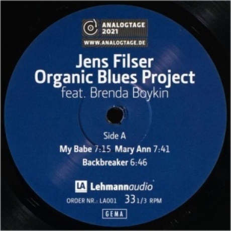 Jens Filser Organic Blues Project - Jens Filser Organic Blues Project Feat. Brenda Boykin (Audiophile Edition) (4250701330500) виниловая пластинка - фото 5