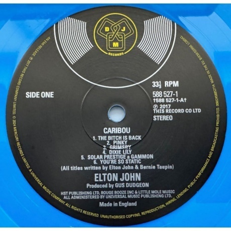 Elton John - Caribou (coloured) (0602458852721) виниловая пластинка - фото 3