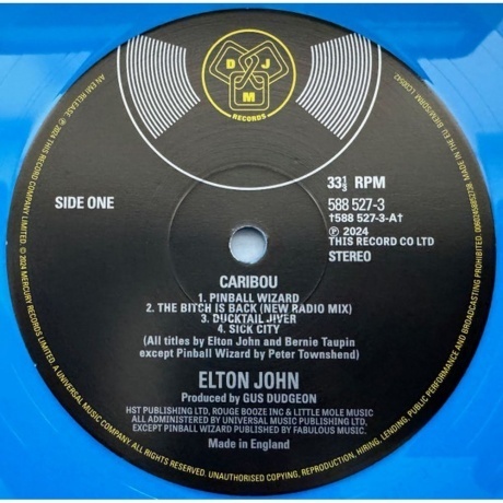 Elton John - Caribou (coloured) (0602458852721) виниловая пластинка - фото 5