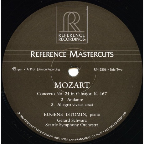 Eugene Istomin - Mozart: Piano Concertos No.21 &amp; 24 (Analogue) (0030911250614) виниловая пластинка - фото 3