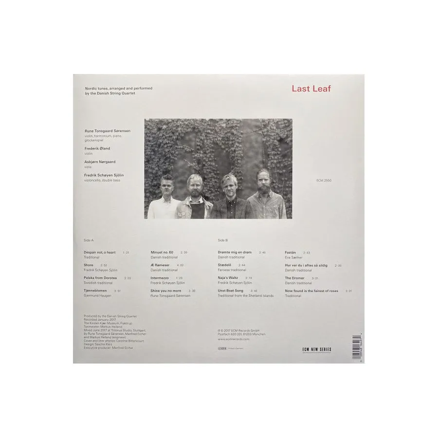 0028948164974, Виниловая пластинка Danish String Quartet, The, Last Leaf - фото 2