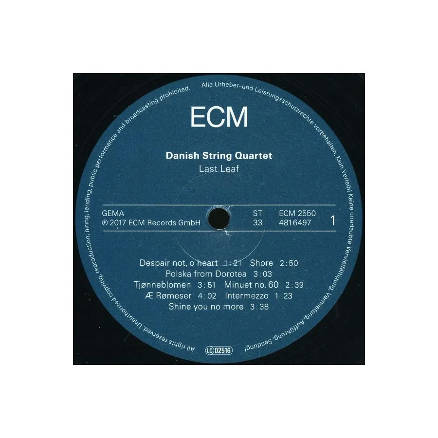 0028948164974, Виниловая пластинка Danish String Quartet, The, Last Leaf - фото 3