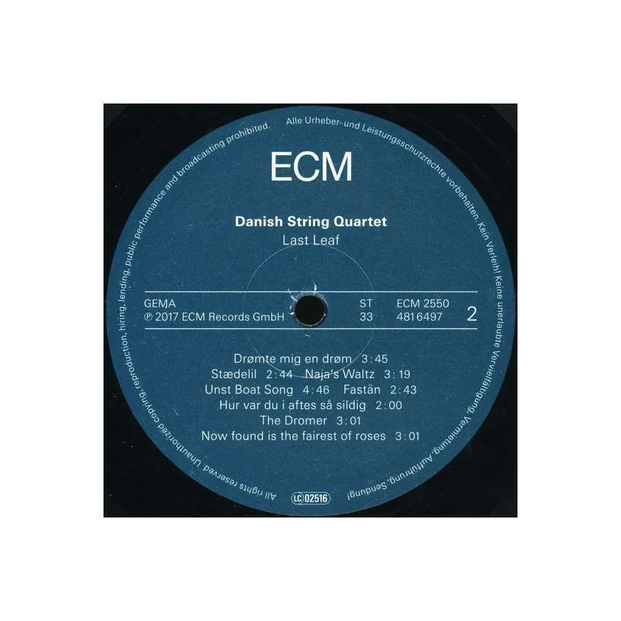 0028948164974, Виниловая пластинка Danish String Quartet, The, Last Leaf - фото 4