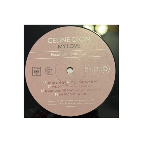 0196588794513, Dion, Celine, My Love: Essential Collection виниловая пластинка - фото 11