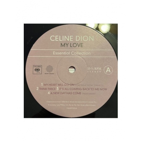 0196588794513, Dion, Celine, My Love: Essential Collection виниловая пластинка - фото 6