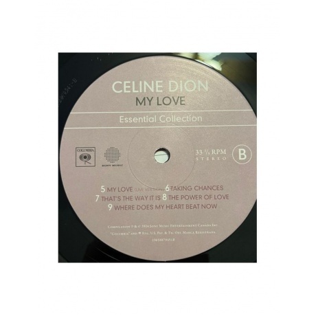 0196588794513, Dion, Celine, My Love: Essential Collection виниловая пластинка - фото 7