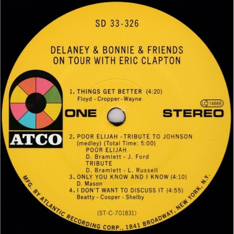 Delaney &amp; Bonnie - On Tour With Eric Clapton (Analogue) (4260019716033) виниловая пластинка - фото 2