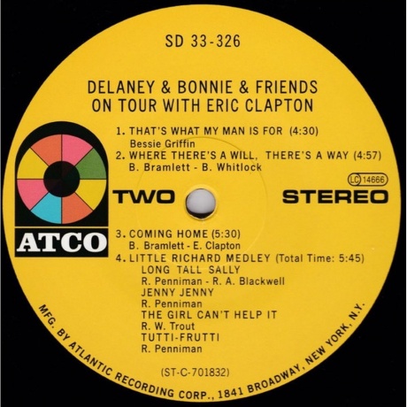 Delaney &amp; Bonnie - On Tour With Eric Clapton (Analogue) (4260019716033) виниловая пластинка - фото 3