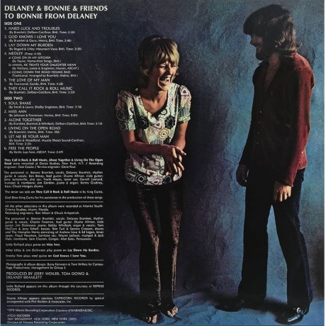 Delaney &amp; Bonnie - To Bonnie From Delaney (Analogue) (4260019715586) виниловая пластинка - фото 2
