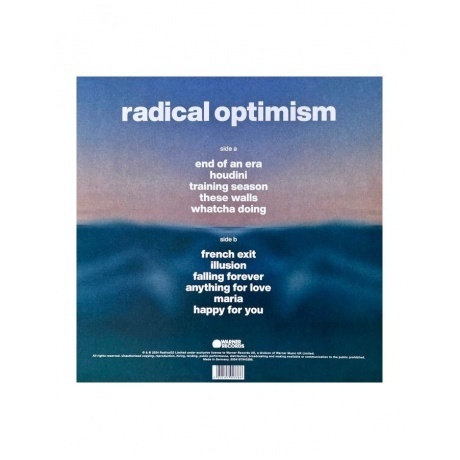 Dua Lipa - Radical Optimism (Curacao Blue) (5054197943386) виниловая пластинка - фото 3